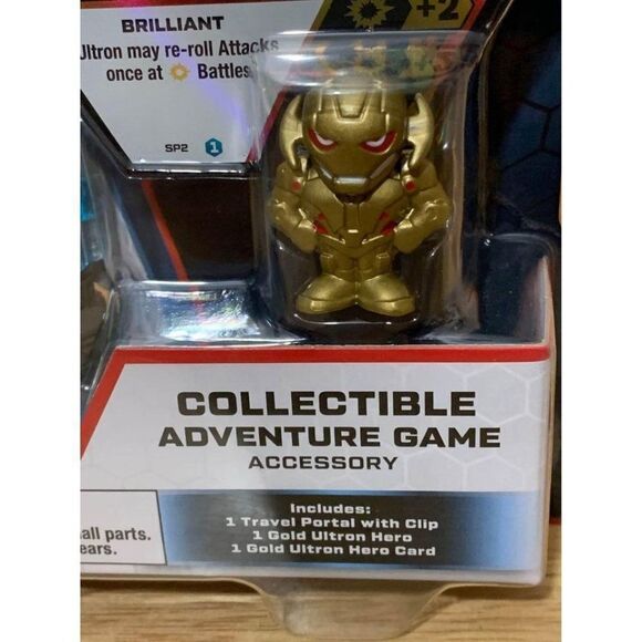 Funko Marvel Battleworld: Series 1 Travel Portal Gold Ultron Collectible Toy New - Picture 4 of 9